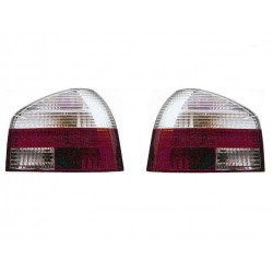 Kit Fanale posteriore bianco rosso prismatico dx + sx