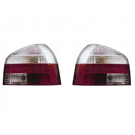 Kit Fanale posteriore bianco rosso prismatico dx + sx