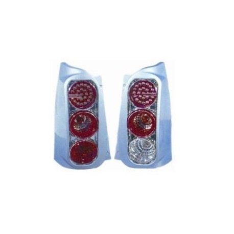 Kit Fanale posteriore a led con cornice cromata dx + sx