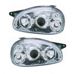 Kit Faro proiettore con lenticolare cromato dx + sx