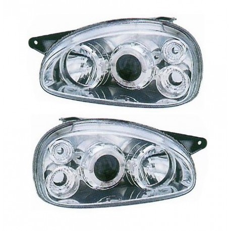 Kit Faro proiettore con lenticolare cromato dx + sx