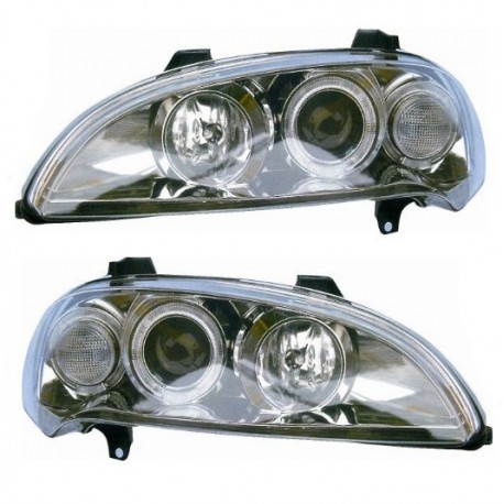 Kit Faro proiettore con lenticolare cromato dx + sx