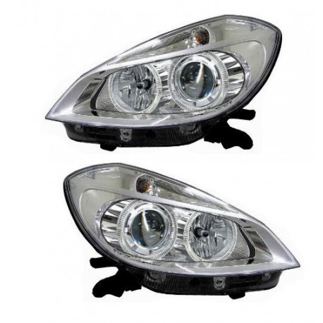 Kit Faro proiettore con lenticolare tecn. Celis parabola cromata dx + sx