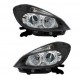 Kit Faro proiettore con lenticolare tecn. Celis parabola nera dx + sx