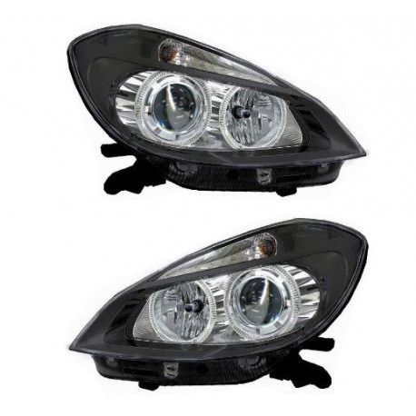 Kit Faro proiettore con lenticolare tecn. Celis parabola nera dx + sx