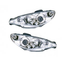 Kit Faro proiettore con lenticolare cromato dx + sx