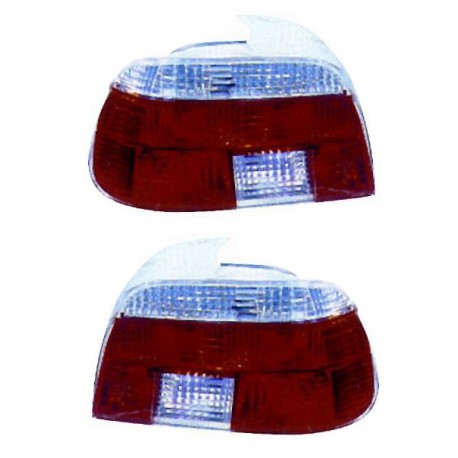 Kit Fanale posteriore bianco rosso design 2001 dx + sx