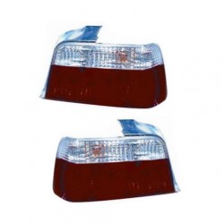 Kit Fanale posteriore bianco rosso prismatico dx + sx