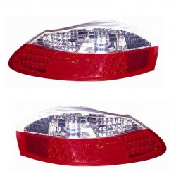 Kit Fanale posteriore bianco rosso a led dx + sx