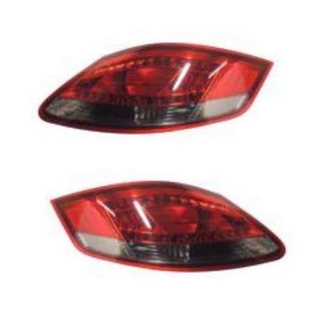 Kit Fanale posteriore bianco rosso a led dx + sx