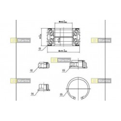 Kit cuscinetto ruota