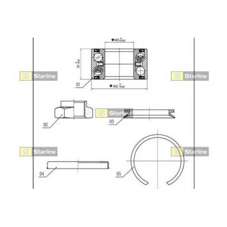 Kit cuscinetto ruota