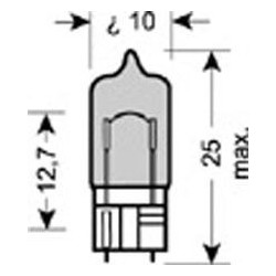 Osram 2825HCBI02B Lampadina W5W