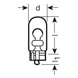 Osram 2825ULT02B Lampadina W5W