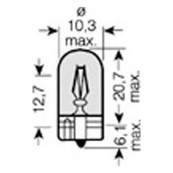 Osram 2827DC02B Lampadina WY5W