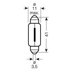 Osram Lampadina 10W con zoccolo per auto