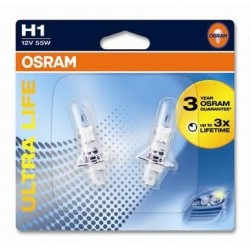 Osram Ultra life 2.0 Kit Lampadine H1 blister
