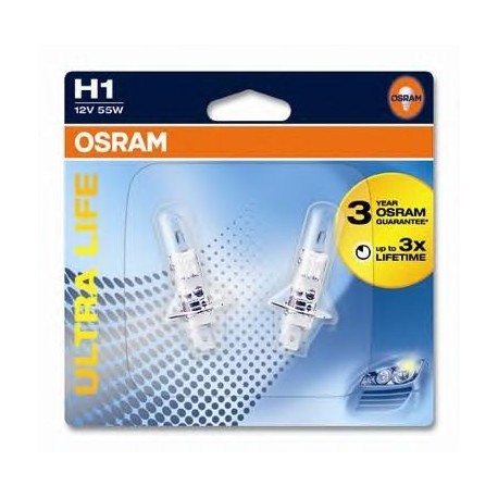 Osram Ultra life 2.0 Kit Lampadine H1 blister