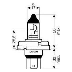 Osram Original Lampadina R2 blister