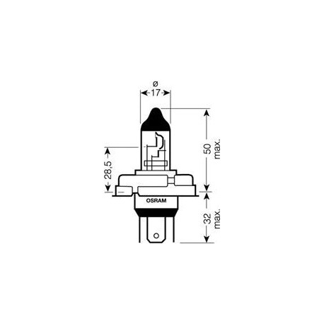 Osram Original Lampadina R2 blister