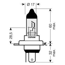 Osram Cool blue intense Lampadina H4 blister
