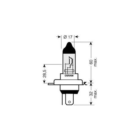 Osram Cool blue intense Lampadina H4 blister