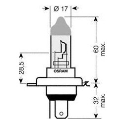 Osram Ultra life Lampadina H4 blister