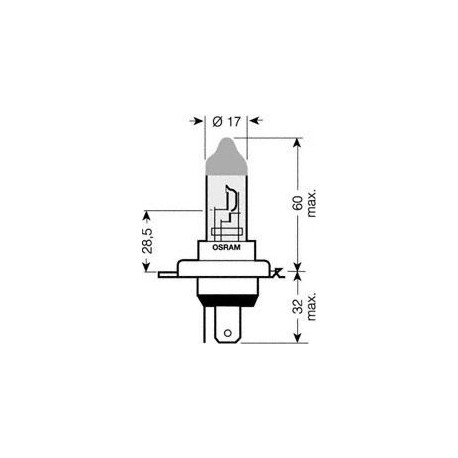 Osram Ultra life Lampadina H4 blister