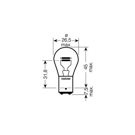 Osram 722502B Lampadina P21/4W