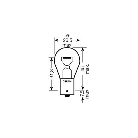 Osram 750602B Lampadina P21W