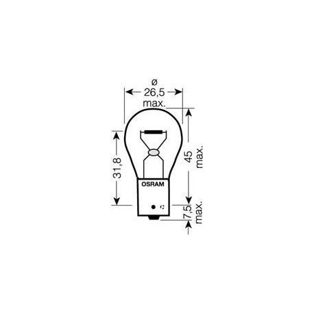 Osram 7507LDA Lampadina PY21W