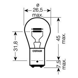 Osram 752802B Lampadina P21/5W