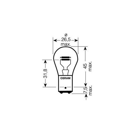 Osram 753702B Lampadina P21/5W