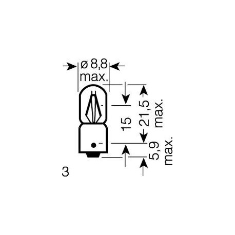 Osram 9930 Lampadina T4W