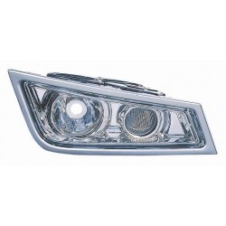 Fendinebbia parabola cromata bordo grigio sx