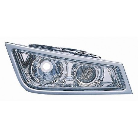 Fendinebbia parabola cromata bordo grigio sx