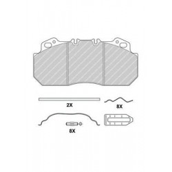 Kit pastiglie freno anteriore