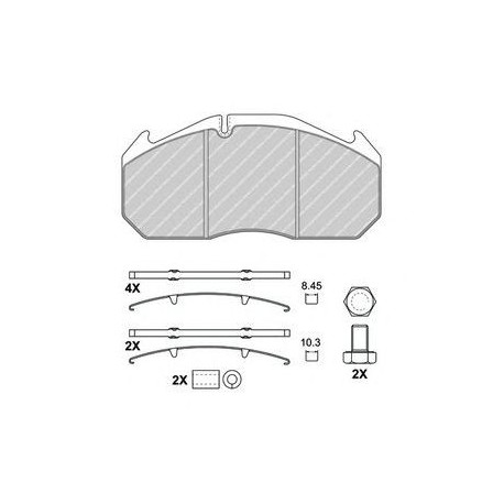 Kit pastiglie freno anteriore