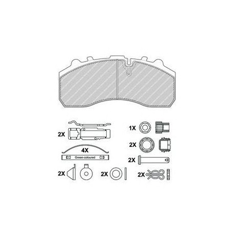 Kit pastiglie freno anteriore