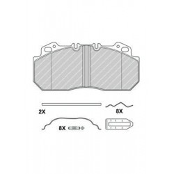 Kit pastiglie freno anteriore