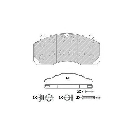 Kit pastiglie freno anteriore