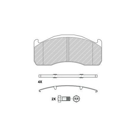 Kit pastiglie freno posteriore
