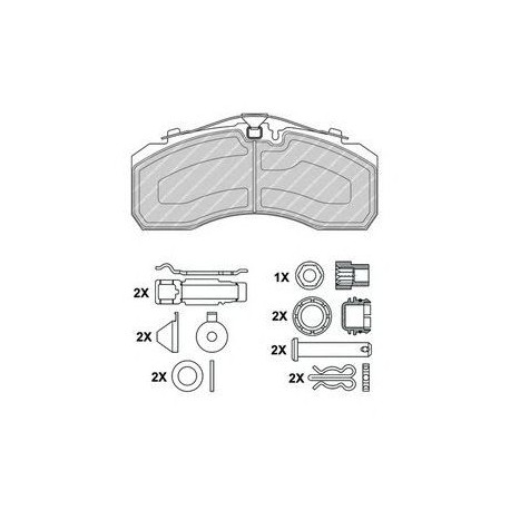 Kit pastiglie freno anteriore