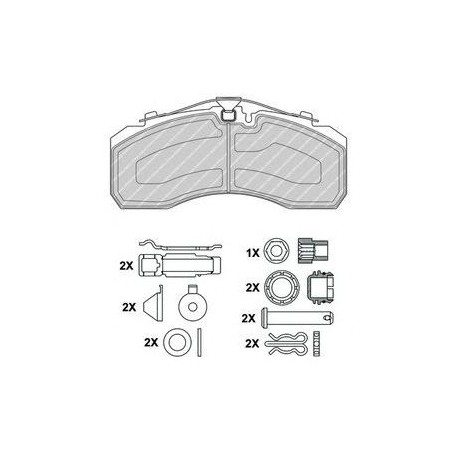 Kit pastiglie freno anteriore