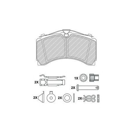 Kit pastiglie freno posteriore