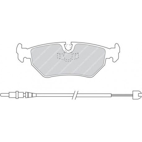 Kit pastiglie freno posteriore