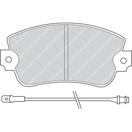 Kit pastiglie freno anteriore