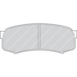 Kit pastiglie freno posteriore