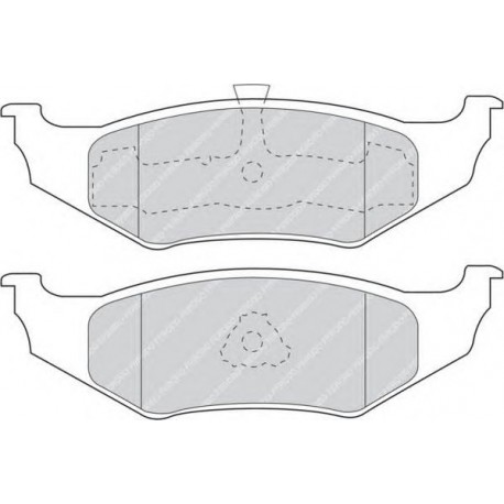 Kit pastiglie freno posteriore
