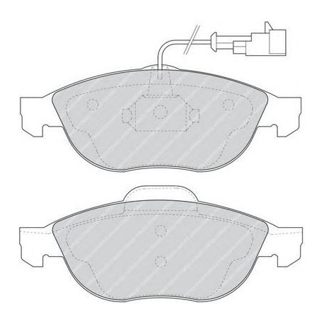 Kit pastiglie freno anteriore